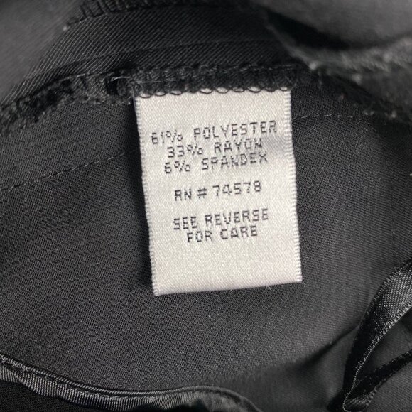 Black Button Polyester Rayon Blend - Picture 10 of 10